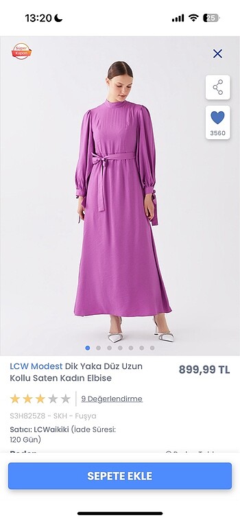 LC Waikiki LCW Modest Abiye Elbise