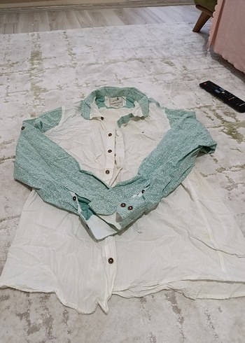 l/xl Beden Uzun Kollu Bohem Düğmeli ERKEK Gömlek