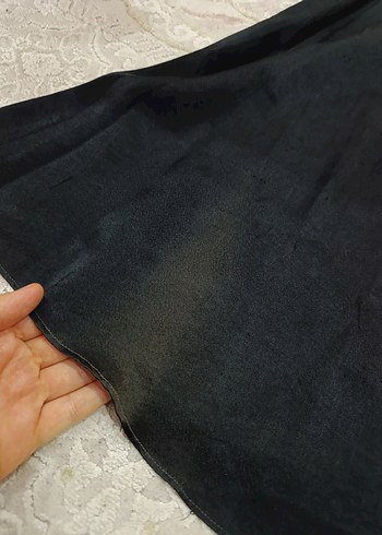 Siyah Nakışlı Drapeli Kadın ETEK BLUZ TAKIM - Görsel 6