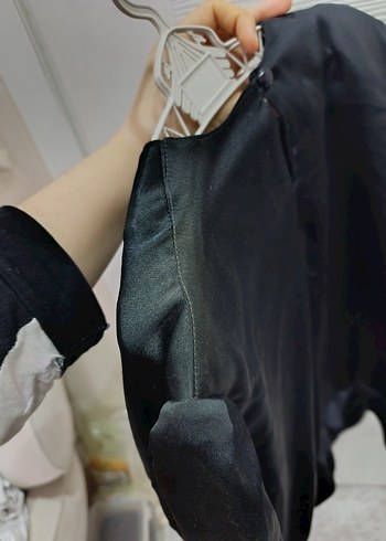 Siyah Nakışlı Drapeli Kadın ETEK BLUZ TAKIM - Görsel 7