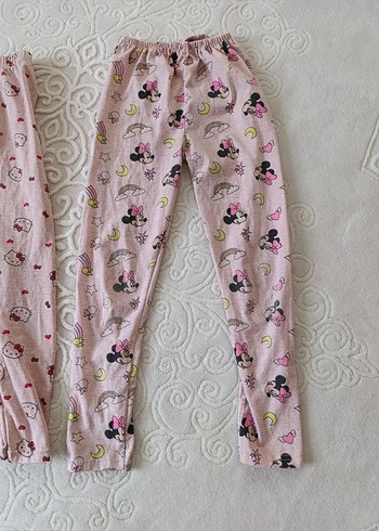 Kız Çocuk Dantel Detaylı Pembe Tayt - Görsel 4