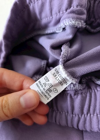 Mor Rahat Kesim Kız Eşofman Altı - Görsel 4