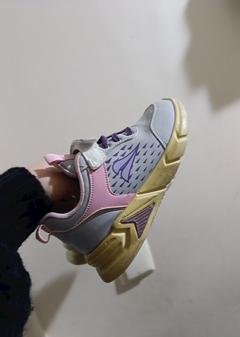 Mor ve Gri Kız Çocuk Spor Ayakkabı - Görsel 8