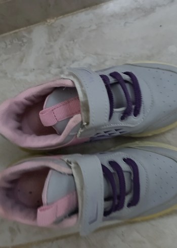 Mor ve Gri Kız Çocuk Spor Ayakkabı - Görsel 3