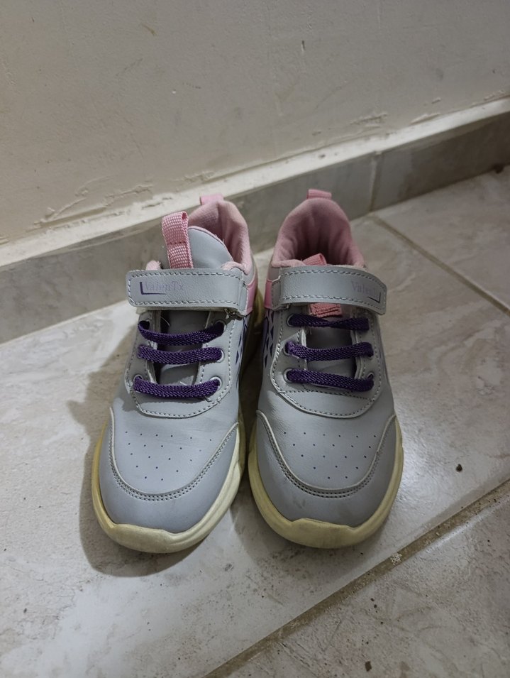 Mor ve Gri Kız Çocuk Spor Ayakkabı - Görsel 5