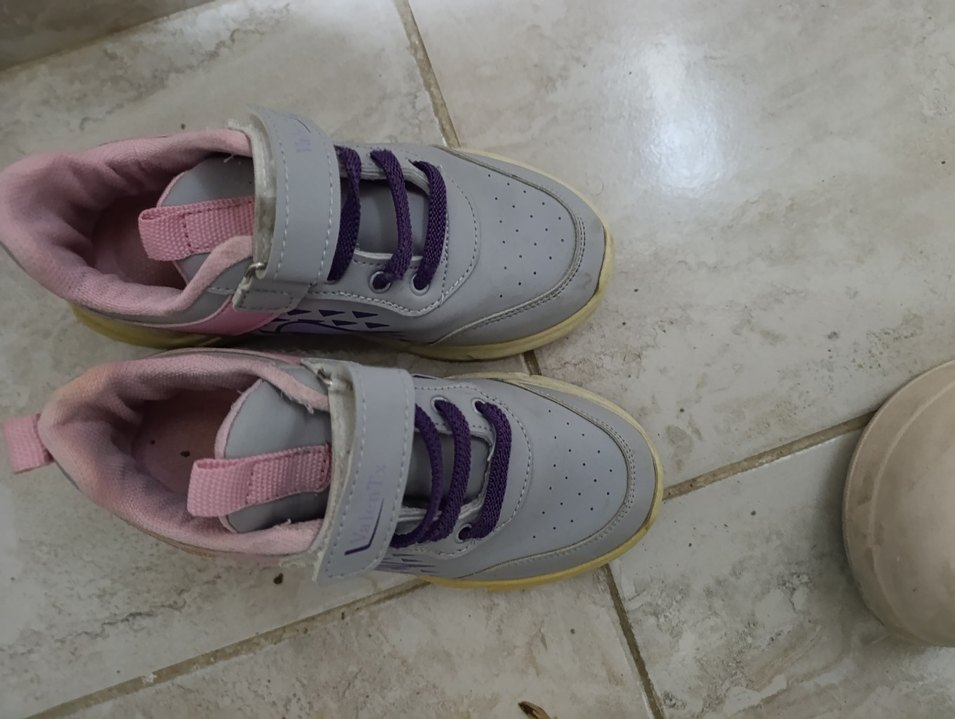 Mor ve Gri Kız Çocuk Spor Ayakkabı - Görsel 4