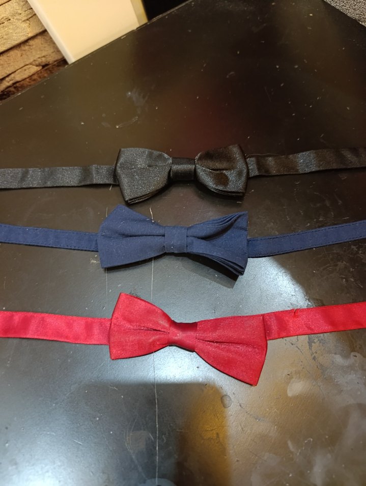 Çocuklar İçin Üçlü Renkli Papyon Seti - Görsel 3