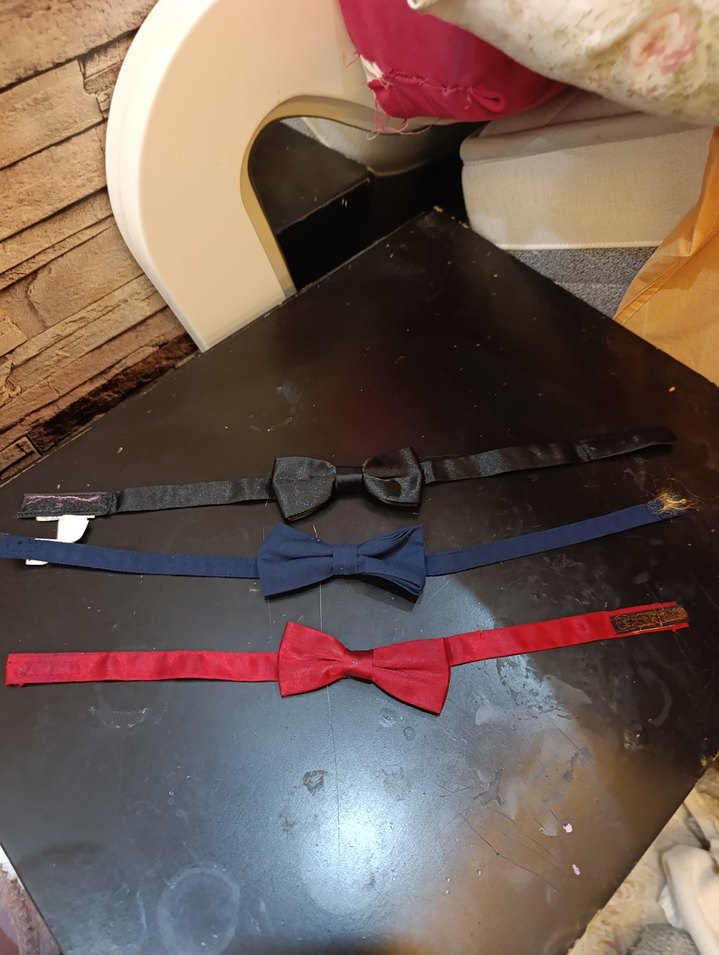 Çocuklar İçin Üçlü Renkli Papyon Seti - Görsel 2