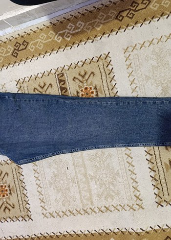 Erkek Gri Mavi Regular Fit Denim Jean - Görsel 3