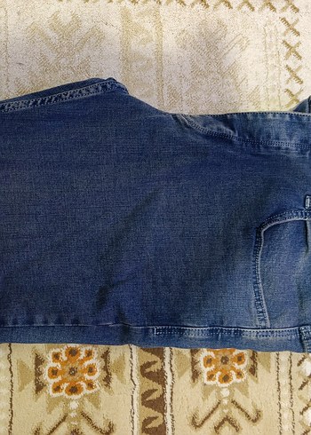 Erkek Gri Mavi Regular Fit Denim Jean - Görsel 4