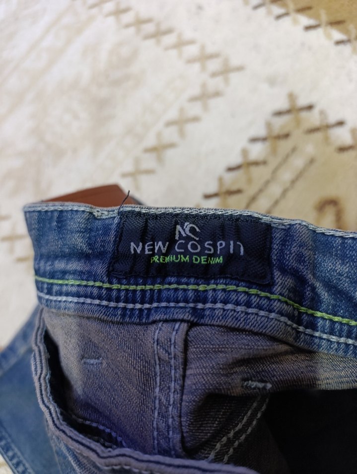 Erkek Gri Mavi Regular Fit Denim Jean - Görsel 5