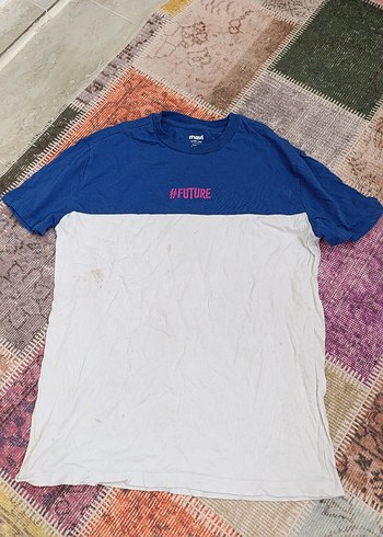Mavi Beyaz Erkek Tişört #FUTURE - Görsel 2