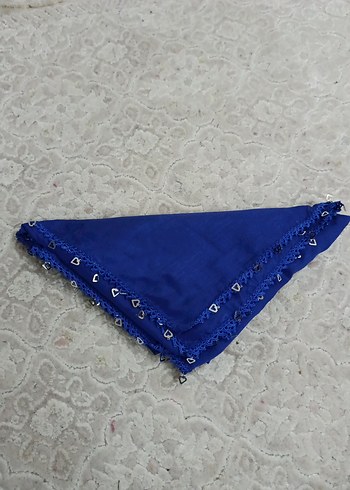 Dantel Detaylı Mavi Kadın ÇEYİZLİK YAZMA - Görsel 3