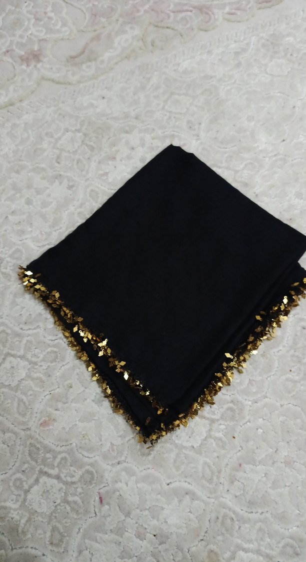 Siyah Fırfırlı Kadın çeyizlik yazma - Görsel 4