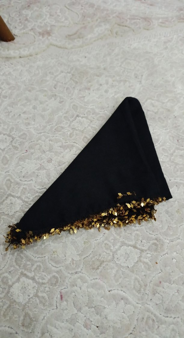 Siyah Fırfırlı Kadın çeyizlik yazma - Görsel 5