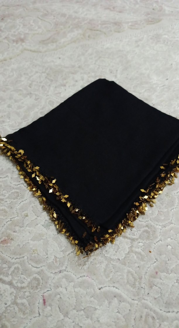 Siyah Fırfırlı Kadın çeyizlik yazma - Görsel 3