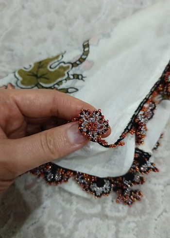 Dantel Detaylı Bohem Kadın çeyizlik yazma - Görsel 2