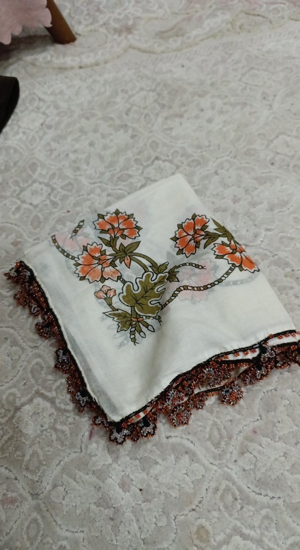 Dantel Detaylı Bohem Kadın çeyizlik yazma - Görsel 4