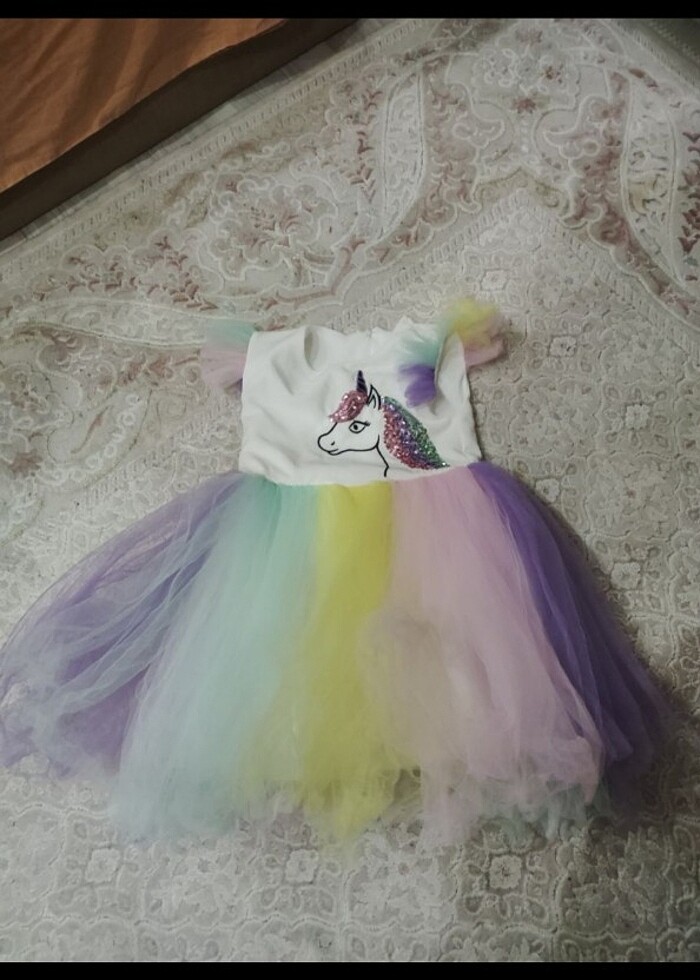 ????GÖKKUŞAĞI PONY ELBİSE ???? - Görsel 2