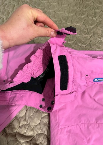 Kız Çocuk Pembe kar montu ve pantolonu - Görsel 2