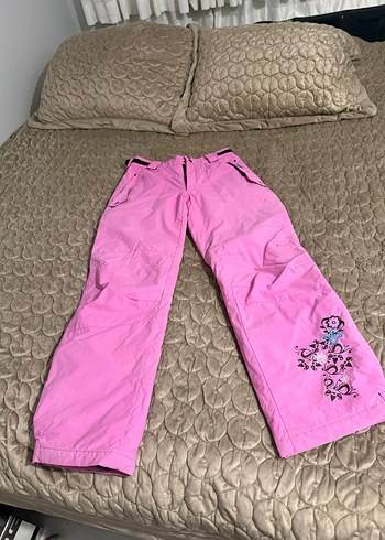 Kız Çocuk Pembe kar montu ve pantolonu - Görsel 10