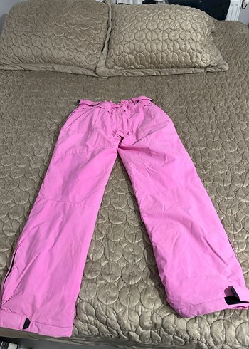 Kız Çocuk Pembe kar montu ve pantolonu - Görsel 3