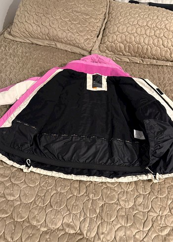 Kız Çocuk Pembe kar montu ve pantolonu - Görsel 6