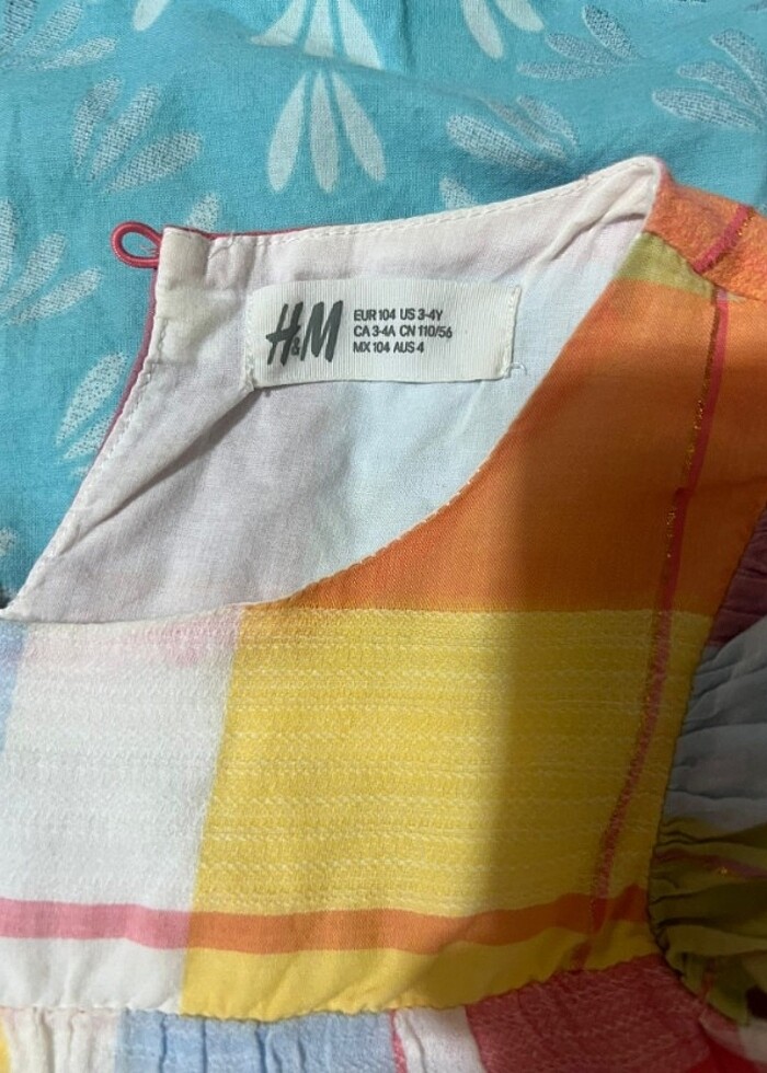 H&m marka sıfır ayarında elbise 3.4 yaş uyumlu - Görsel 3