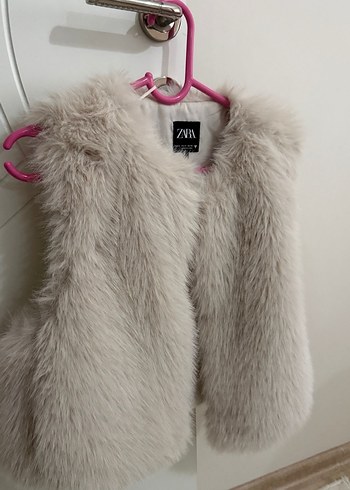 zara kürk yelek - Görsel 2