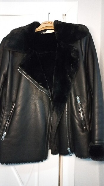 s Beden Mango biker ceket