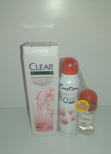 Clear Şampuan Ve Emotion Deodorant Seti