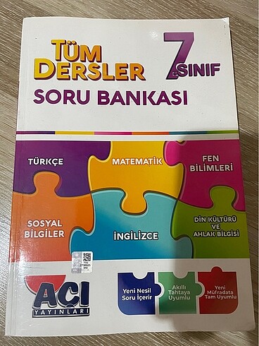 Açı yayınları 7.sınıf tüm dersler soru bankası
