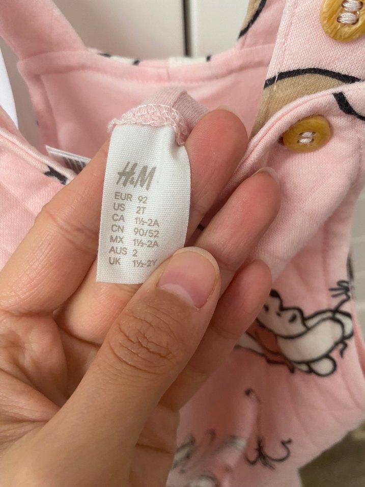 Kız Çocuk Triko Baskılı Tulum - Görsel 2