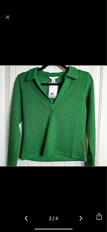H&M Yeşil bluz