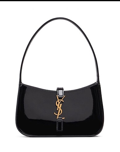 Yves Saint Laurent Ysl Siyah rugan kol çantası