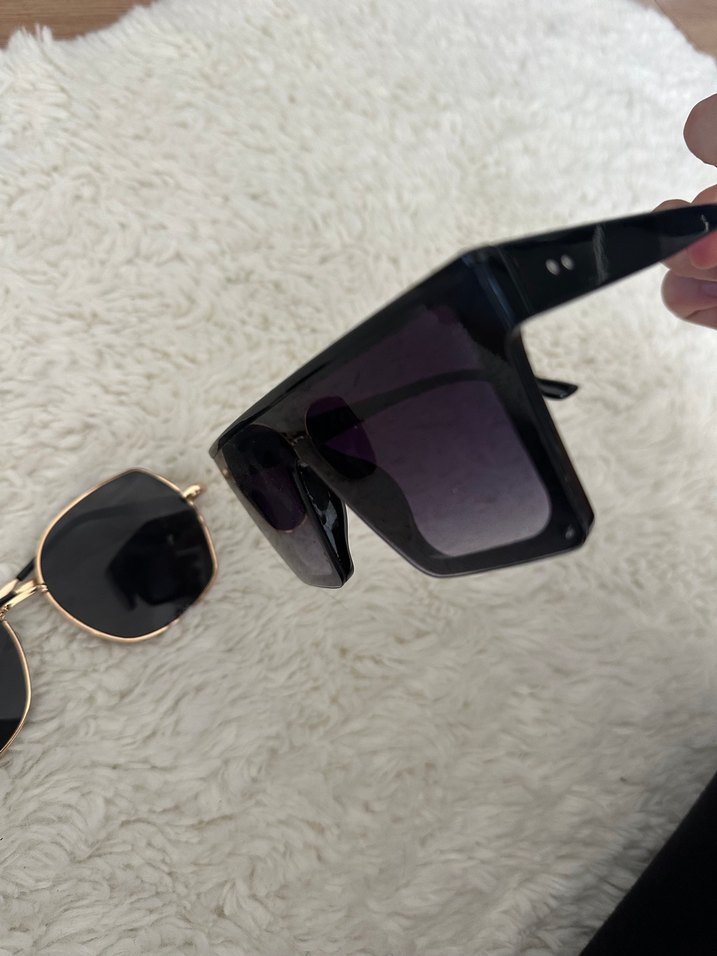 Siyah Streetwear Kadın Gözlükleri - Görsel 2