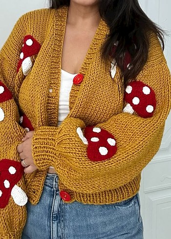 Nakışlı Bohem Kadın Hırka - Görsel 4