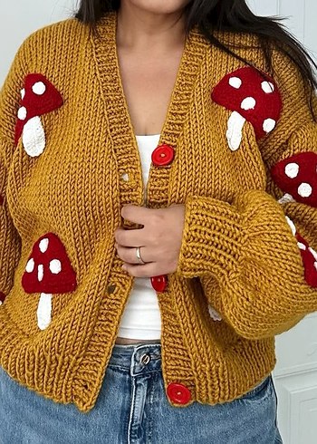 Nakışlı Bohem Kadın Hırka - Görsel 2