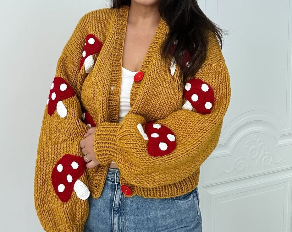 Nakışlı Bohem Kadın Hırka - Görsel 4