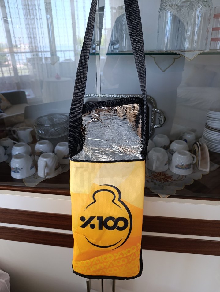 Renkli Sarı termos Çanta - Görsel 2