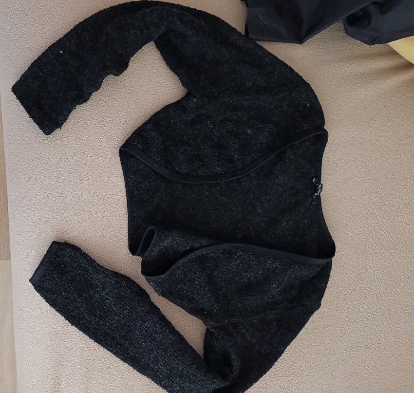 Kadın Siyah Denim Hırka - Görsel 2