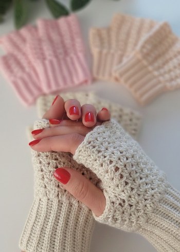 Dantel Detaylı Bohem Kadın Eldiveni - Görsel 3