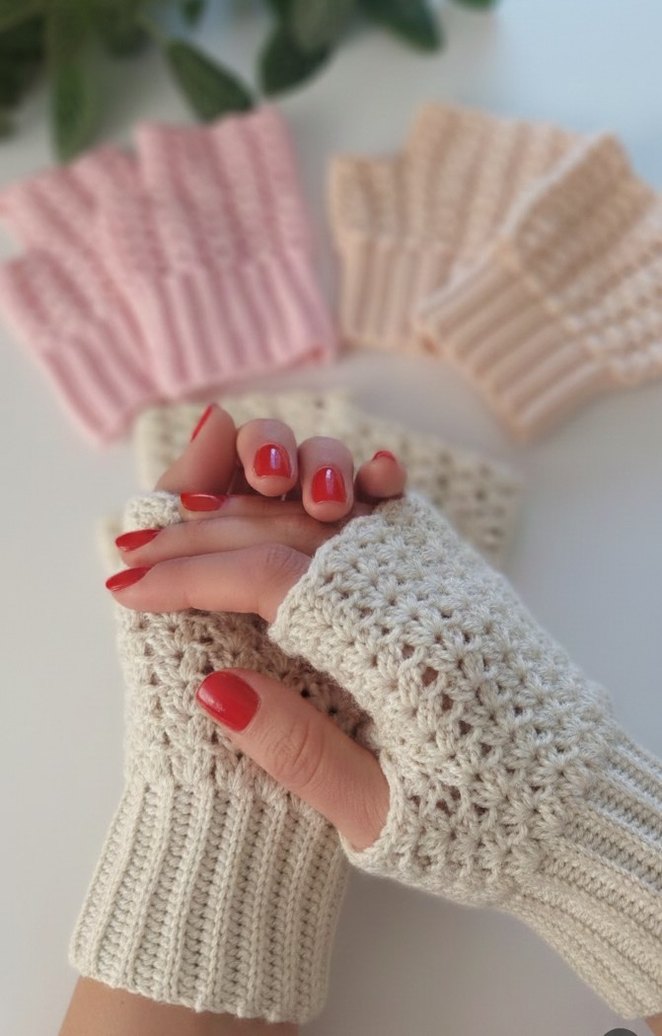 Dantel Detaylı Bohem Kadın Eldiveni - Görsel 3