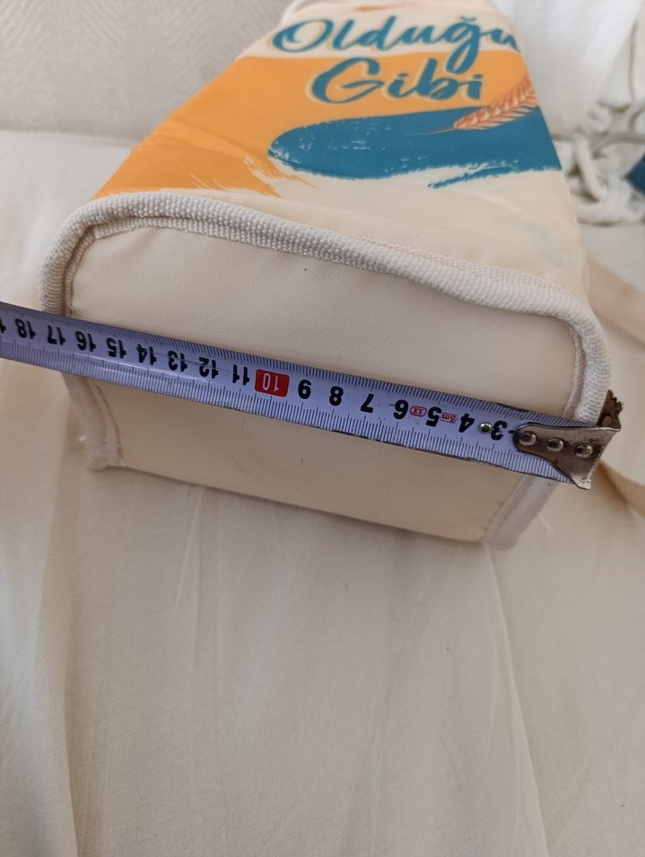 Turuncu Baskılı termos Çanta - Görsel 3