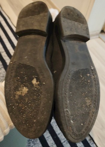 Siyah Yılan Desenli Tokalı Kadın Ayakkabı - Görsel 5