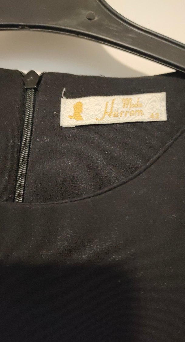 Uzun Kollu Siyah Payetli Uzun Elbise - Görsel 3