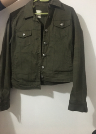 Defacto yesil kısa ceket