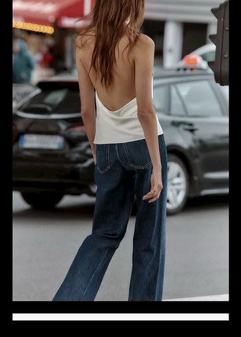 Zara Saten Üst - Görsel 5