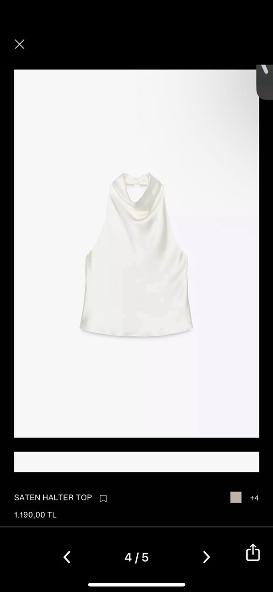 Zara Saten Üst - Görsel 4