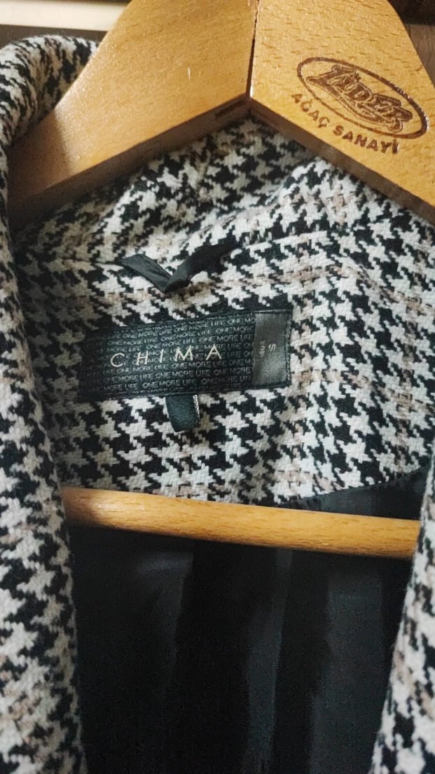 Ekose Desenli Uzun Kaban - Görsel 2